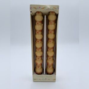 Vintage Russ Holiday Candles Easter Spring Baby Yellow CHICKS 10” Taper NOS!
